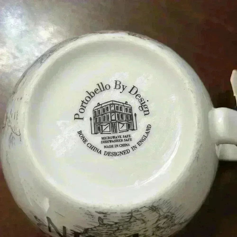 Portobello by Design "Let the Adventure Begin" Oversize CoffeeMug with World Map - Picture 7 of 7